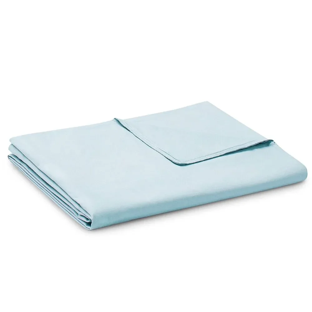 YnM Cotton Duvet Cover for Weighted Blankets (Light Blue, 41''x60'')